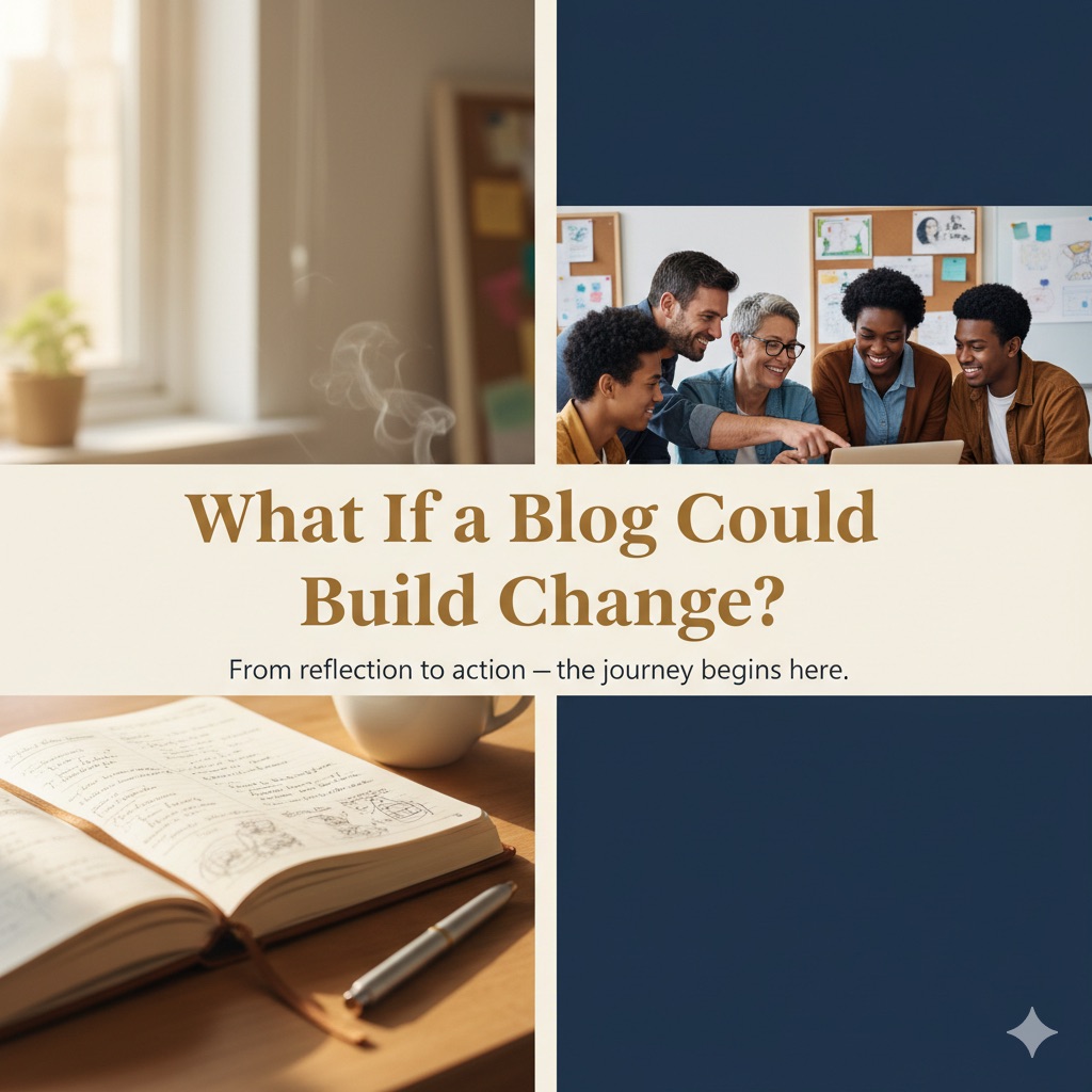 an open journal transitions into a team working on community projects