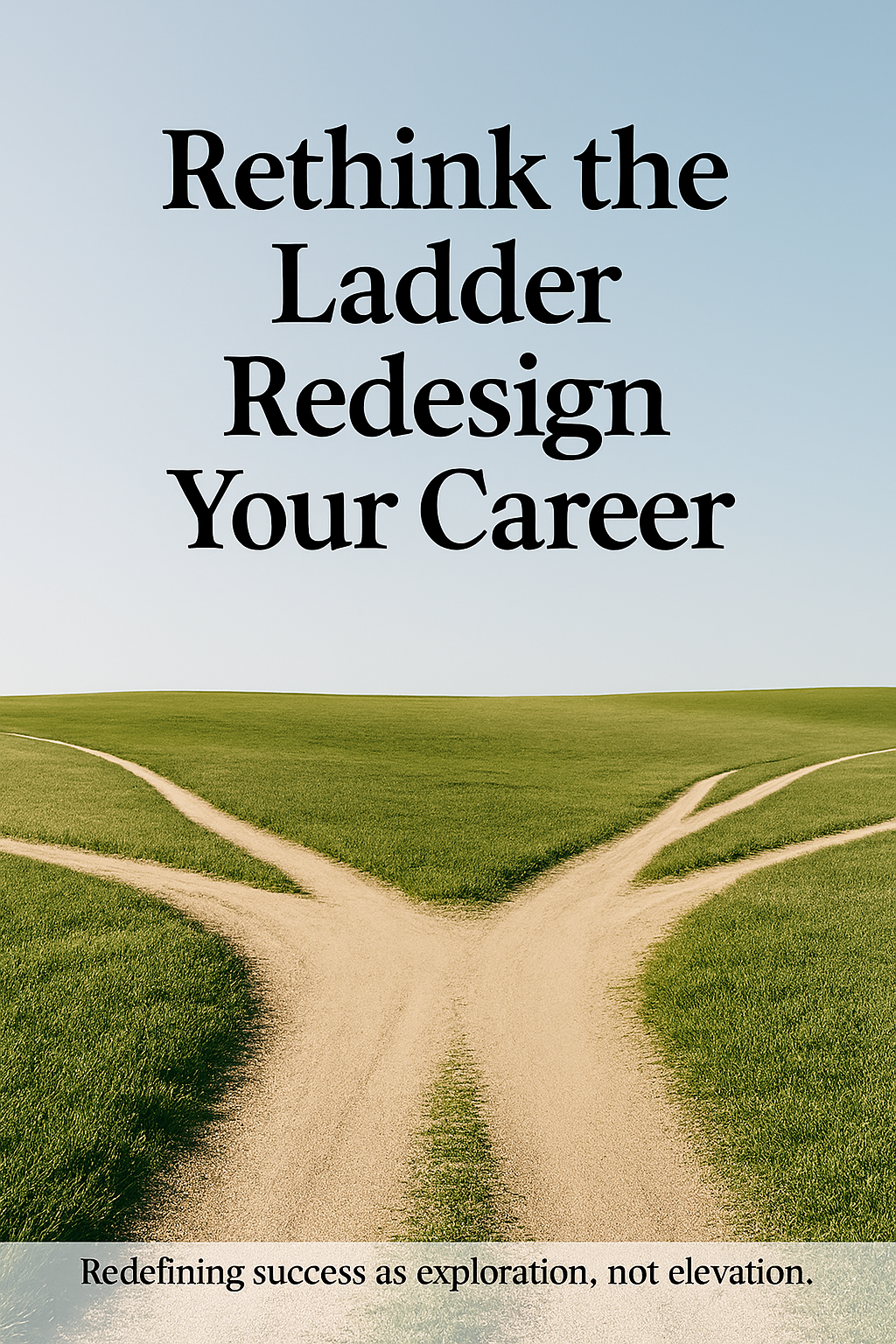 A minimal design showing pathways across a landscape symbolizing multiple career directions.